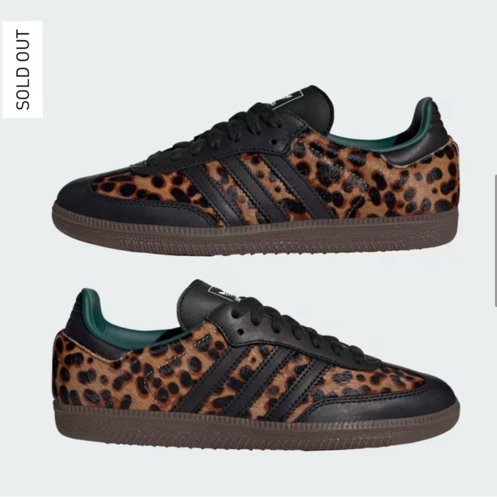 NEW adidas Samba OG - Cheetah/Leopard Print - Women's Size 7 Sneakers - Picture 3 of 9